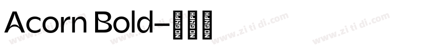 Acorn Bold字体转换